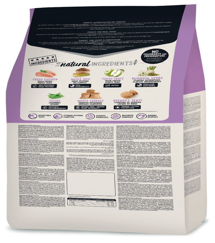 OWNAT Aliment Sec pour Chat CLASSIQUE STERILISED CHATS