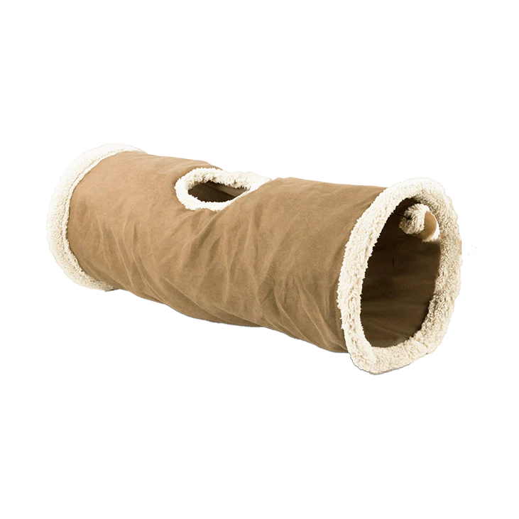 Jouet Pour Chat Find Me Cat Tunnel 66cm - Marron/Gris/Tan