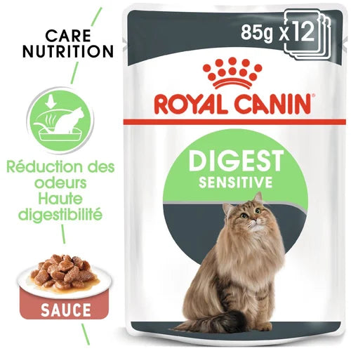 Royal Canin Aliment Humide Chat Digest Sensitive En Sauce 85 G