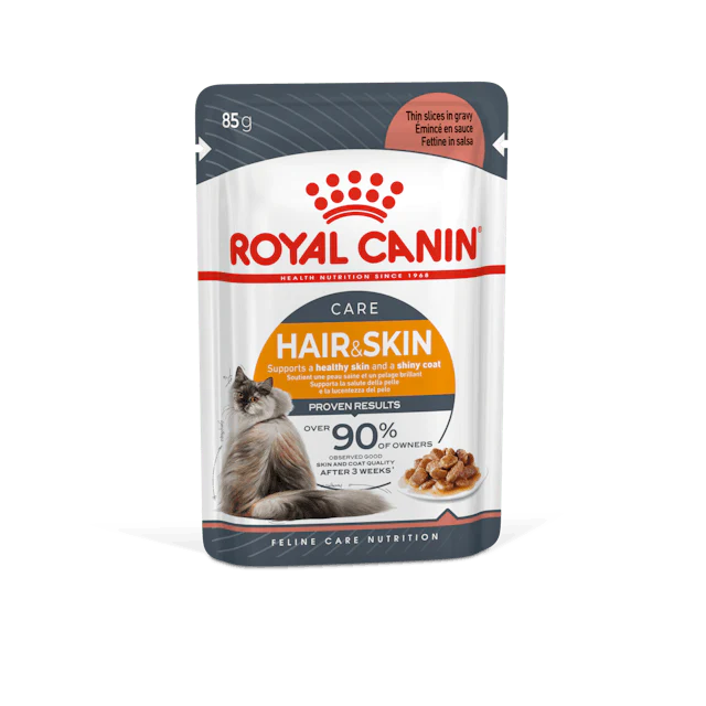 Royal Canin Aliment Humide Chat Hair & Skin Sauce 85G
