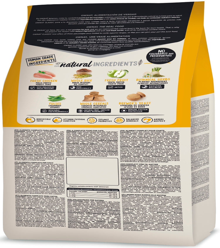 OWNAT Aliment Sec pour Chat CLASSIQUE DAILY CARE CHAT